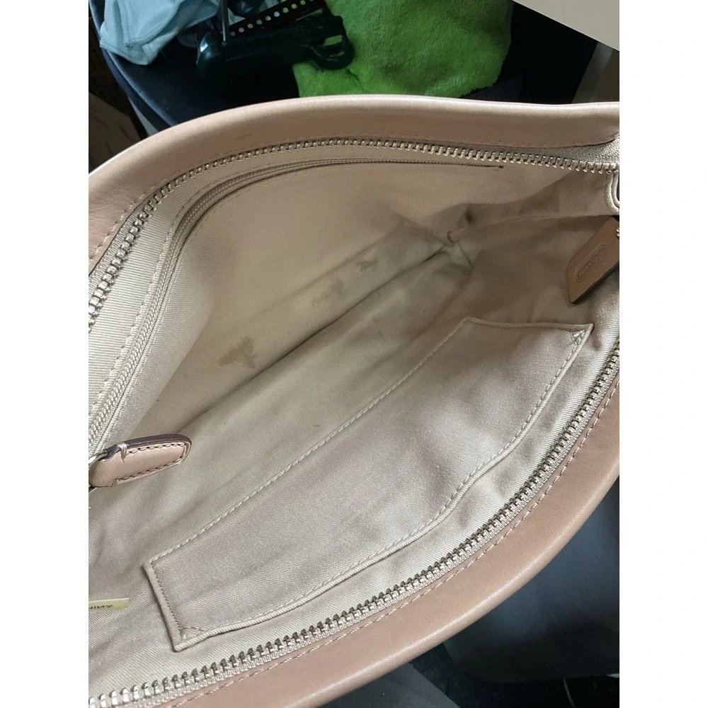 Coach beige leather